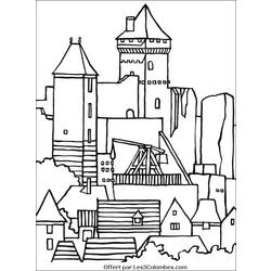 ぬりえページ: 城 (建物と建築) #62276 - 無料の印刷可能なぬりえページ