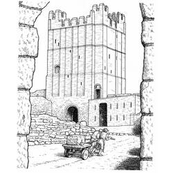 ぬりえページ: 城 (建物と建築) #62292 - 無料の印刷可能なぬりえページ