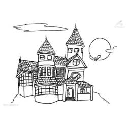 ぬりえページ: 城 (建物と建築) #62314 - 無料の印刷可能なぬりえページ