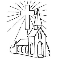 ぬりえページ: 教会 (建物と建築) #64158 - 無料の印刷可能なぬりえページ