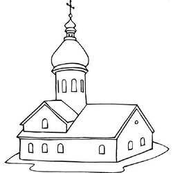 ぬりえページ: 教会 (建物と建築) #64185 - 無料の印刷可能なぬりえページ