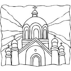 ぬりえページ: 教会 (建物と建築) #64226 - 無料の印刷可能なぬりえページ