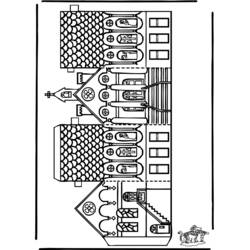 ぬりえページ: 教会 (建物と建築) #64294 - 無料の印刷可能なぬりえページ