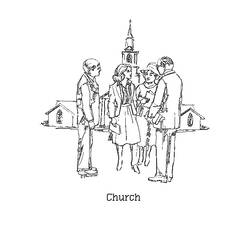 ぬりえページ: 教会 (建物と建築) #64296 - 無料の印刷可能なぬりえページ