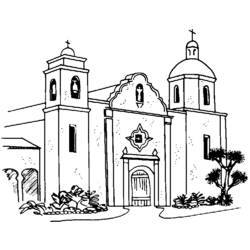 ぬりえページ: 教会 (建物と建築) #64309 - 無料の印刷可能なぬりえページ