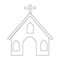 ぬりえページ: 教会 (建物と建築) #64315 - 無料の印刷可能なぬりえページ