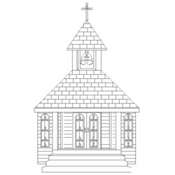 ぬりえページ: 教会 (建物と建築) #64373 - 無料の印刷可能なぬりえページ