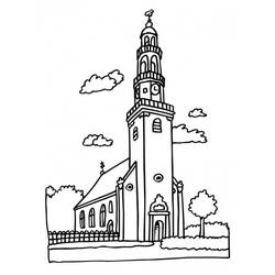 ぬりえページ: 教会 (建物と建築) #64389 - 無料の印刷可能なぬりえページ