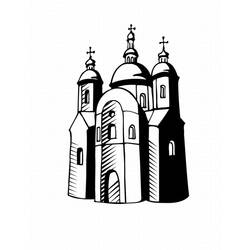 ぬりえページ: 教会 (建物と建築) #64417 - 無料の印刷可能なぬりえページ