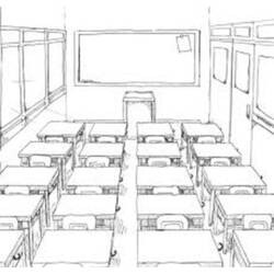 ぬりえページ: クラスルーム (建物と建築) #68013 - 無料の印刷可能なぬりえページ