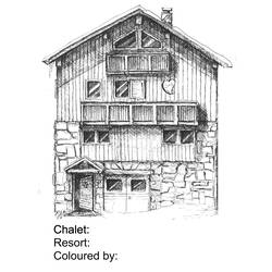 ぬりえページ: コテージ (建物と建築) #169936 - 無料の印刷可能なぬりえページ