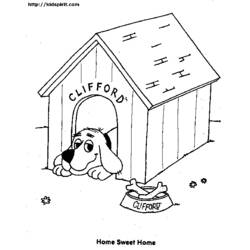ぬりえページ: 犬小屋 (建物と建築) #62337 - 無料の印刷可能なぬりえページ