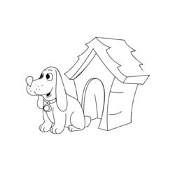 ぬりえページ: 犬小屋 (建物と建築) #62344 - 無料の印刷可能なぬりえページ