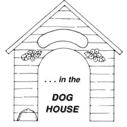 ぬりえページ: 犬小屋 (建物と建築) #62350 - 無料の印刷可能なぬりえページ