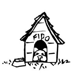 ぬりえページ: 犬小屋 (建物と建築) #62352 - 無料の印刷可能なぬりえページ