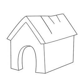 ぬりえページ: 犬小屋 (建物と建築) #62361 - 無料の印刷可能なぬりえページ