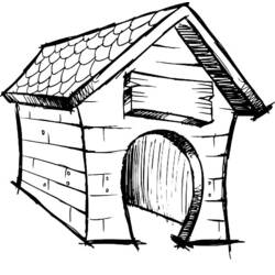 ぬりえページ: 犬小屋 (建物と建築) #62421 - 無料の印刷可能なぬりえページ