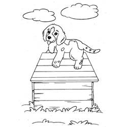 ぬりえページ: 犬小屋 (建物と建築) #62424 - 無料の印刷可能なぬりえページ