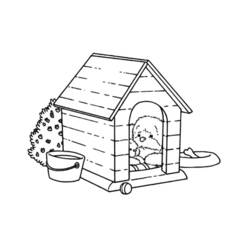 ぬりえページ: 犬小屋 (建物と建築) #62462 - 無料の印刷可能なぬりえページ