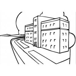 ぬりえページ: 病院 (建物と建築) #61947 - 無料の印刷可能なぬりえページ