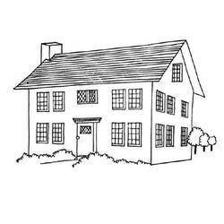 ぬりえページ: 家 (建物と建築) #64632 - 無料の印刷可能なぬりえページ