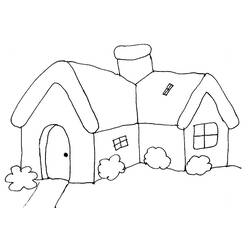 ぬりえページ: 家 (建物と建築) #64634 - 無料の印刷可能なぬりえページ