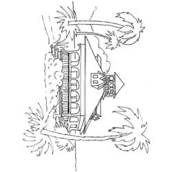 ぬりえページ: 家 (建物と建築) #64636 - 無料の印刷可能なぬりえページ