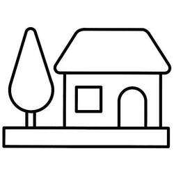 ぬりえページ: 家 (建物と建築) #64645 - 無料の印刷可能なぬりえページ