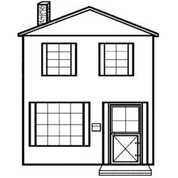 ぬりえページ: 家 (建物と建築) #64649 - 無料の印刷可能なぬりえページ