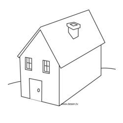 ぬりえページ: 家 (建物と建築) #64678 - 無料の印刷可能なぬりえページ