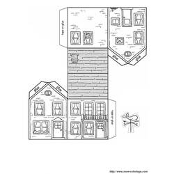 ぬりえページ: 家 (建物と建築) #64714 - 無料の印刷可能なぬりえページ
