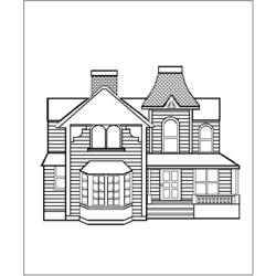 ぬりえページ: 家 (建物と建築) #64743 - 無料の印刷可能なぬりえページ