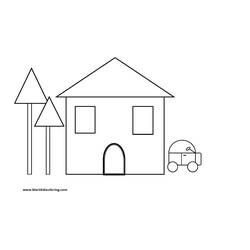 ぬりえページ: 家 (建物と建築) #64756 - 無料の印刷可能なぬりえページ