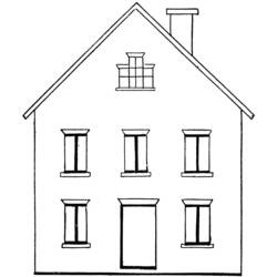 ぬりえページ: 家 (建物と建築) #66447 - 無料の印刷可能なぬりえページ