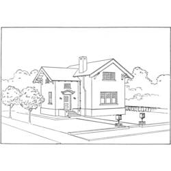 ぬりえページ: 家 (建物と建築) #66452 - 無料の印刷可能なぬりえページ