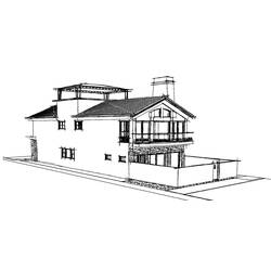 ぬりえページ: 家 (建物と建築) #66467 - 無料の印刷可能なぬりえページ