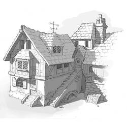 ぬりえページ: 家 (建物と建築) #66548 - 無料の印刷可能なぬりえページ