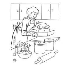 ぬりえページ: キッチン (建物と建築) #63615 - 無料の印刷可能なぬりえページ