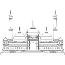 ぬりえページ: モスク (建物と建築) #64512 - 無料の印刷可能なぬりえページ