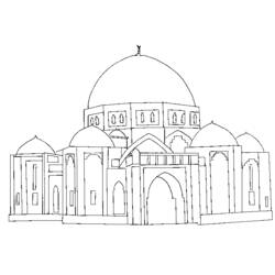 ぬりえページ: モスク (建物と建築) #64514 - 無料の印刷可能なぬりえページ