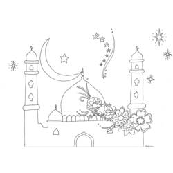 ぬりえページ: モスク (建物と建築) #64515 - 無料の印刷可能なぬりえページ