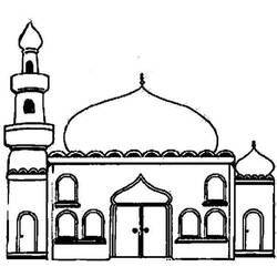 ぬりえページ: モスク (建物と建築) #64516 - 無料の印刷可能なぬりえページ