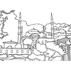 ぬりえページ: モスク (建物と建築) #64520 - 無料の印刷可能なぬりえページ