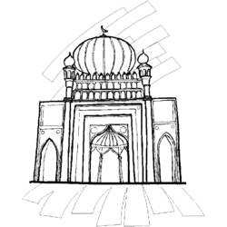 ぬりえページ: モスク (建物と建築) #64556 - 無料の印刷可能なぬりえページ