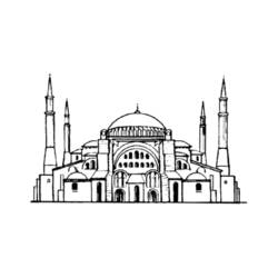 ぬりえページ: モスク (建物と建築) #64582 - 無料の印刷可能なぬりえページ