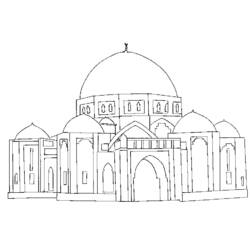 ぬりえページ: モスク (建物と建築) #64595 - 無料の印刷可能なぬりえページ