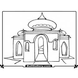 ぬりえページ: モスク (建物と建築) #64607 - 無料の印刷可能なぬりえページ