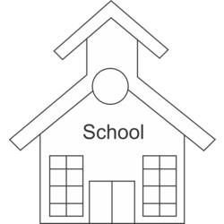 ぬりえページ: 学校 (建物と建築) #66837 - 無料の印刷可能なぬりえページ