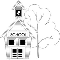 ぬりえページ: 学校 (建物と建築) #66896 - 無料の印刷可能なぬりえページ