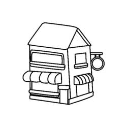 ぬりえページ: 店 (建物と建築) #23369 - 無料の印刷可能なぬりえページ